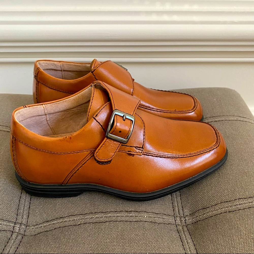 Florsheim Boy’s Leather Dress shoe Size 12.5 M NWOT Cognac, brand new - Picture 9 of 9